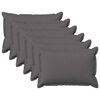 vidaXL Federa 6 pcs HOUTEN Grigio Chiaro 30 x 50 cm Lino