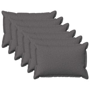vidaXL Federa 6 pcs HOUTEN Grigio Chiaro 30 x 50 cm Lino