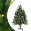 vidaXL Albero di Natale con 150 LED con supporto Verde 120 cm PE