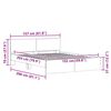 vidaXL Struttura del letto Sonoma 152 x 203 cm Legno multistrato