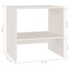 vidaXL Comodini 2 pz Bianchi 40x30,5x40 cm in Legno Massello di Pino