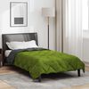 vidaXL Duvet Estivo Verde e Antracite 220 x 155 cm Microfibra