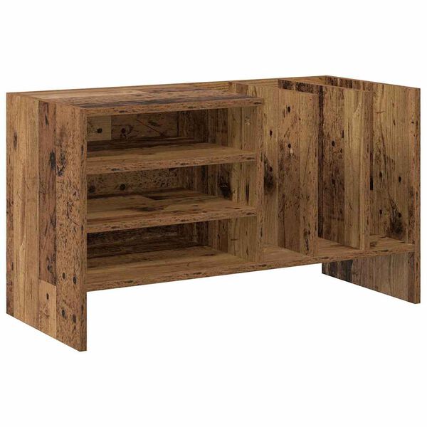 vidaXL Mobile porta vinili Legno vecchio 78.5 x 35 x 45 cm