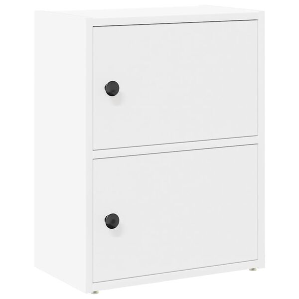 vidaXL Libreria Bianca 40x24x52 cm in Legno Multistrato