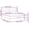 vidaXL Struttura Letto Pouf con Materasso 180x200 cm Similpelle