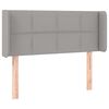 vidaXL Testiera ad Orecchio Grigio Chiaro 93x16x78/88 cm in Tessuto