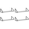 vidaXL Scaffali da parete 4 pz Sonoma grigio 60 x 16 x 15,5 cm