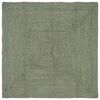 vidaXL Tappeto da Area Verde Oliva 160 x 160 cm Juta