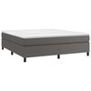 vidaXL Struttura Letto a Rete a Molle Grigio 180x200 cm in Similpelle