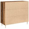 vidaXL Credenza Legno vecchio 90 x 34 x 80 cm Legno multistrato