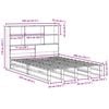 vidaXL Letto Libreria senza Materasso Marrone Cera 140x200 cm Legno