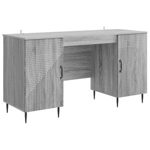 vidaXL Scrivania Grigio Sonoma 142,5 x 50 x 75 cm Legno ingegnerizzato