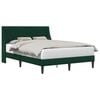 vidaXL Struttura del letto Verde Scuro 140 x 190 cm Velluto