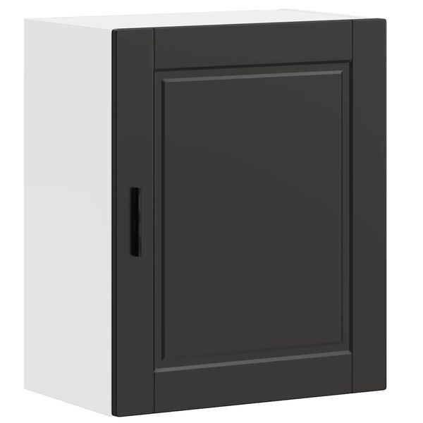 vidaXL Pensile da Cucina Porto Nero in Legno Multistrato