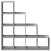 vidaXL Libreria 4 Ripiani Grigio Sonoma 131,5x29x131,5 cm Truciolato