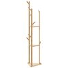 vidaXL Appendiabiti con Ganci e Ripiani 39x33x166 cm in Bamb&ugrave;