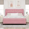 vidaXL Letto a molle con materasso Rosa 200 x 180 cm Velluto