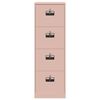 vidaXL Armadio per File con cassetto Rosa 44 x 50 x 106.5 cm