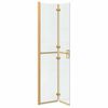 vidaXL Parete doccia Walk-in Oro e trasparente 80 x 190 cm