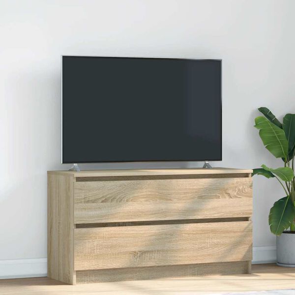 vidaXL Mobile Porta TV Rovere Sonoma 100x35x54 cm in Legno Multistrato