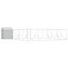 vidaXL Cuccia Cani da Esterno Tetto Argento 10x10x2,5m Acciaio Zincato