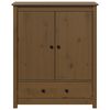 vidaXL Credenza Marrone Ambra 83x41,5x100 cm in Legno Massello di Pino