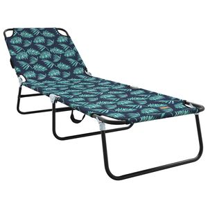 vidaXL Lettino prendisole pieghevole Multicolore 188 x 57 x 86,5 cm