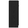 vidaXL Mobile da Bagno Rovere nero 32 x 34 x 90 cm Legno multistrato