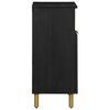 vidaXL Credenza Nera 60x33x75 cm in Legno Multistrato
