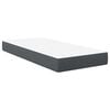 vidaXL Materasso da Letto con materasso Grigio 90 x 200 cm Tessuto