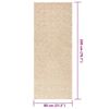 vidaXL Tappeto ZIZUR Beige 80x200 cm Aspetto Iuta Interni ed Esterni