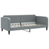 vidaXL Divano Letto Estraibile Cassetti Grigio Chiaro 90x200cm Tessuto