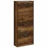 vidaXL Scarpiera Rovere Fumo 63x24x147 cm in Legno Multistrato