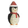 vidaXL Figura Decorativa Pinguino Natale con LED Tessuto Lusso 180cm