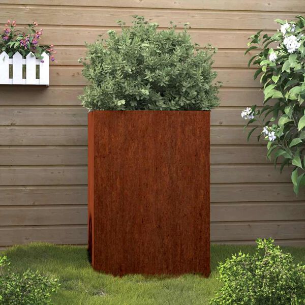 vidaXL Fioriera 42x38x75 cm Acciaio Corten