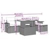 vidaXL Set Divano da Giardino 6 pz con Cuscini Beige in Polyrattan