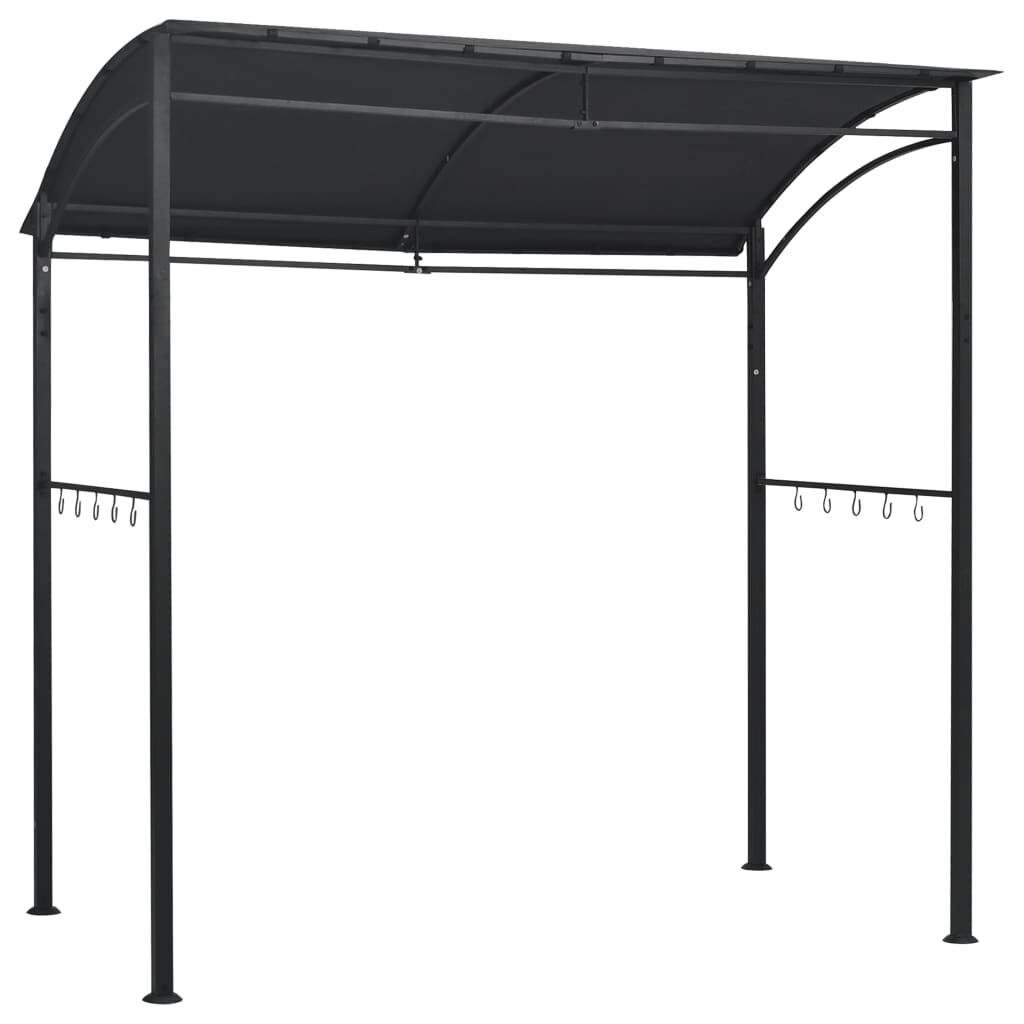 Gazebo Da Giardino Outsunny Per BBQ - Con Tetto In PC E Mensole, 246x149x230 Cm