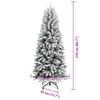vidaXL Albero di Natale artificiale con 300 LED Bianco 210 cm