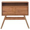 vidaXL Tavolo Consolle 80x30x80 cm in Legno Massello di Teak