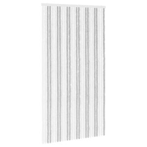 vidaXL Tenda per insetti in chenille Grigio chiaro e bianco
