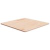 vidaXL Piano Tavolo Quadrato 60x60x1,5 cm Massello Rovere Non Trattato