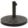 vidaXL Base per Parasole Rotonda in Poliresina 13 kg Bronzo