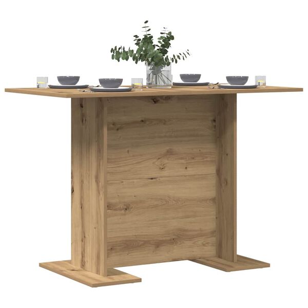 vidaXL Tavolo da pranzo rovere artigianale 110 x 60 x 75 cm
