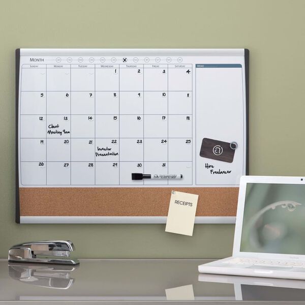 Nobo Lavagna Magnetica con Organizer Mensile 58,5x43cm