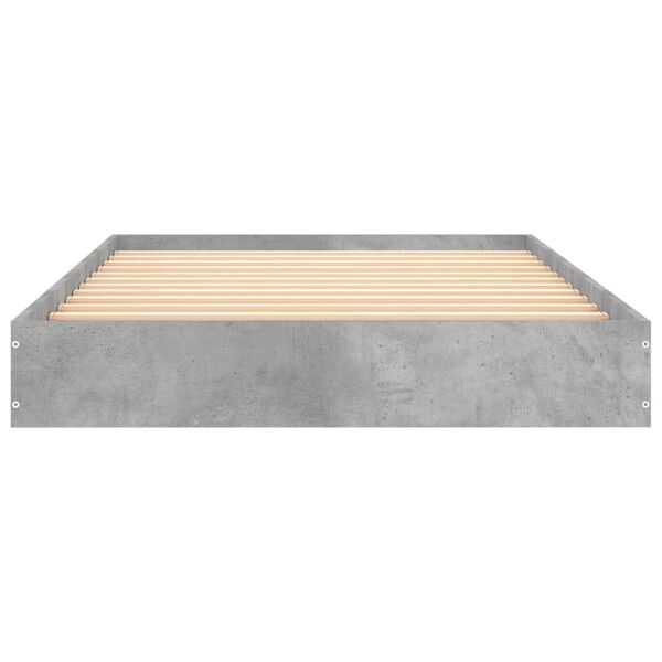 vidaXL Giroletto Grigio Cemento 100x200 cm in Legno Multistrato