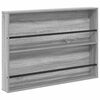 vidaXL Scaffale per riviste Grigio Sonoma 100 x 12 x 70 cm