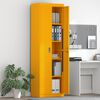 vidaXL Armadio con archiviazione 2 pcs Giallo senape 60 x 40 x 200 cm