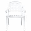 vidaXL Set di Tavolo da Giardino 3 pcs Bianco Alluminio pressofuso