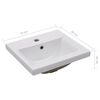 vidaXL Mobile Bagno con Lavabo Integrato Bianco in Legno Multistrato