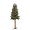 vidaXL Albero di Natale snodato con 300 LED con supporto Verde 180 cm